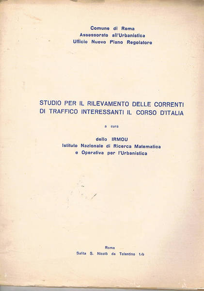 Studio per il rilevamento delle correnti di traffico interessanti il …