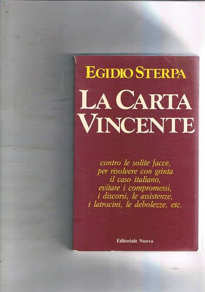 La Carta vincente. A cura di Pietro Di Muccio.