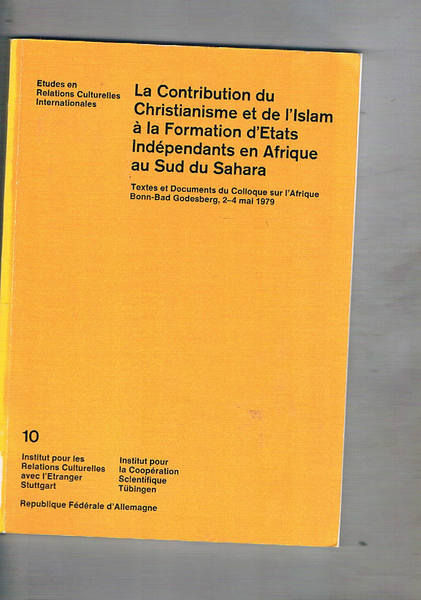 La Contribution du Christianisme et de l'Islam à la formation …