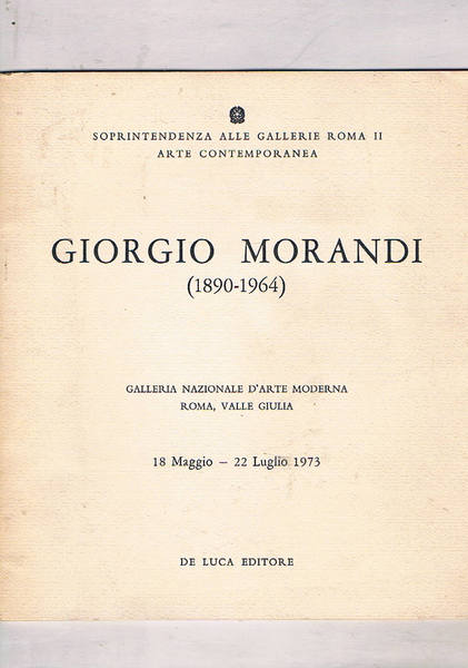 Giorgio Morandi (1890-1964). Galleria Nazionale d'Arte Moderna di Roma, Valle …