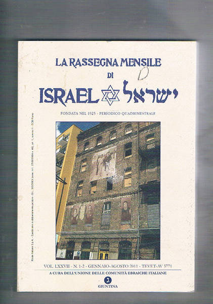 La rassegna mensile di Israel . Vol. LXXVII n°1-2 del …