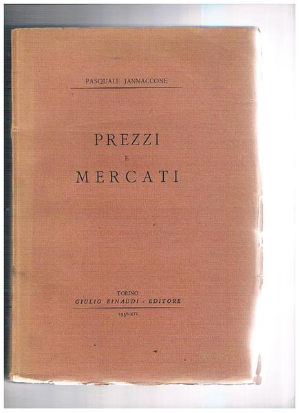 Prezzi e mercati.