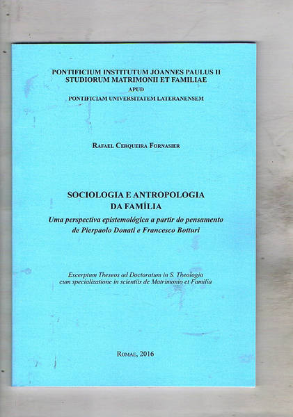 Sociologia e antropologia da familia. Una perspectiva epistemiologica a partir …
