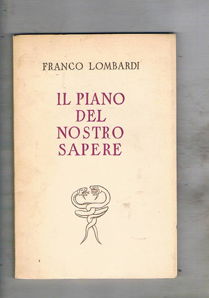 Il piano del nostro sapere.