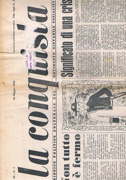 La Conquista periodico politico culturale del movimento giovanile comunista con …