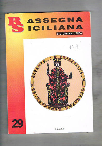 Rassegna siciliana di storia e cultura. Quadrimestrale n° 29 del …