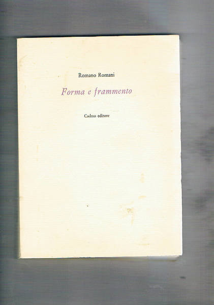 Forma e frammento.