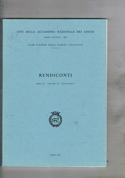 Rendiconti dell'accademia naz. dei Lincei serie IX vol. XI fasc. …