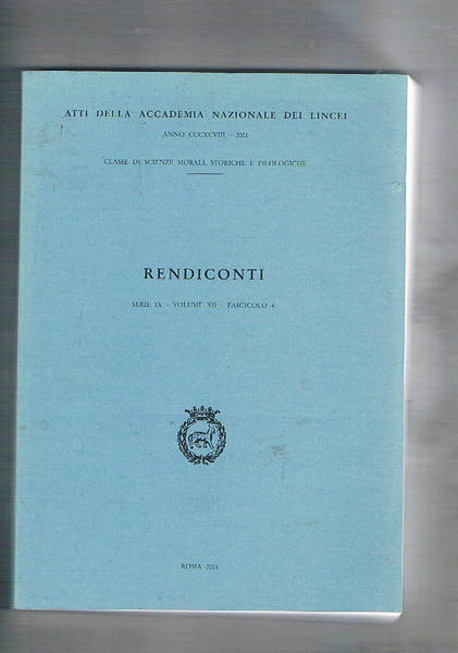 Rendiconti dell'accademia naz. dei Lincei serie IX vol. XII fasc. …