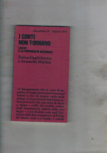 I conti non tornano. L'Istat e la contabilità nazionale.