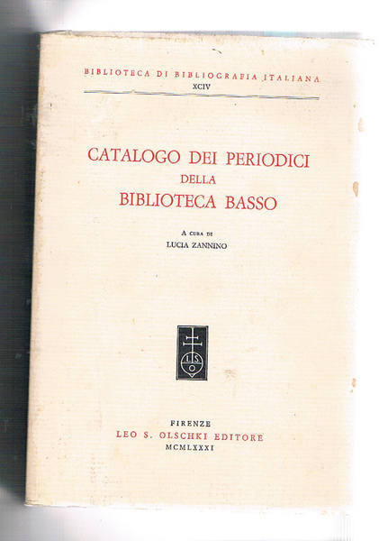 Catalogo dei periodici della biblioteca Basso.