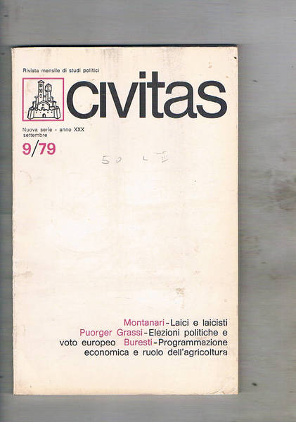 Civitas. Rivista mensile di studi politici. anno 30° n° set. …