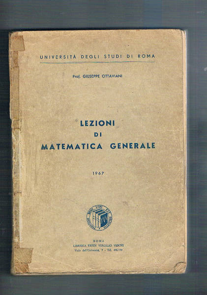 Lezioni di matematica. Testo universitario.