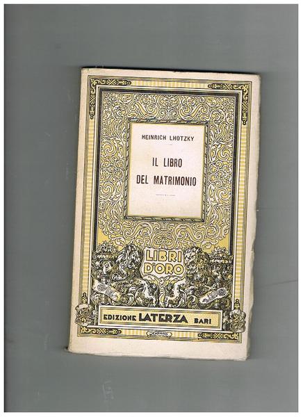 Il libro del matrimonio.
