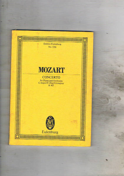 Concerto for piano and Orchestra C maior/C-Dur/Ut maieur K 415. …