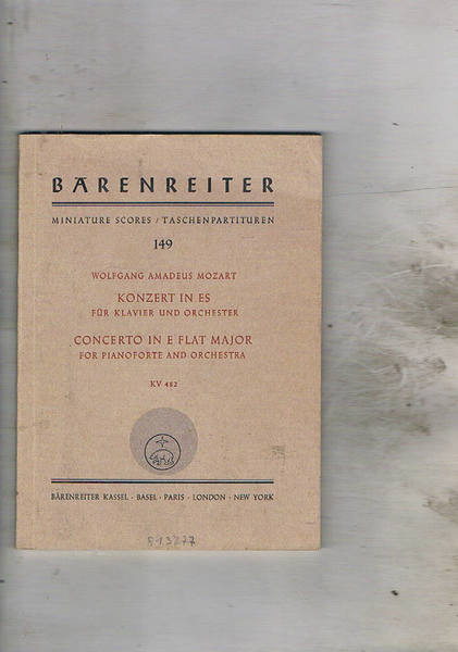 Konzer in ES für klaivert und orchester KV 482.