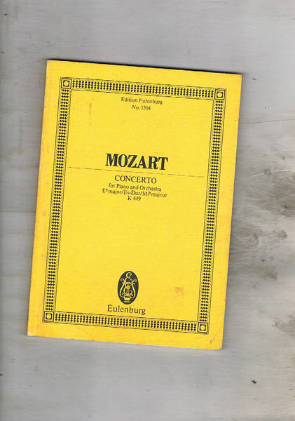 Concerto for piano and Orchestra Eb major/Es-Dur/Mib majeur K499.