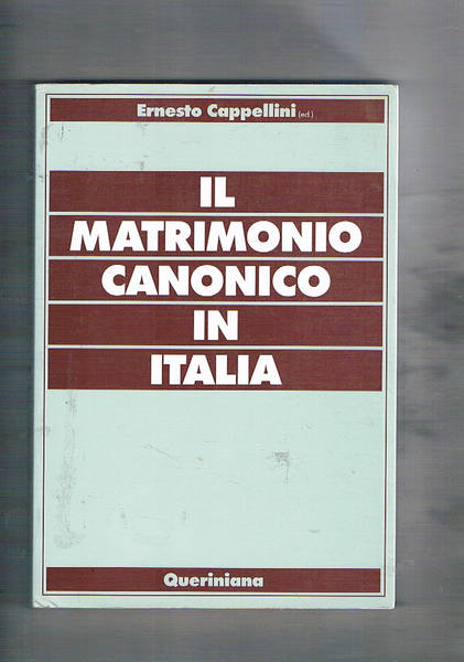 Il matrimonio canonico in Italia.