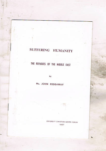 Suffring Humanity. The refuges of the Middle East.