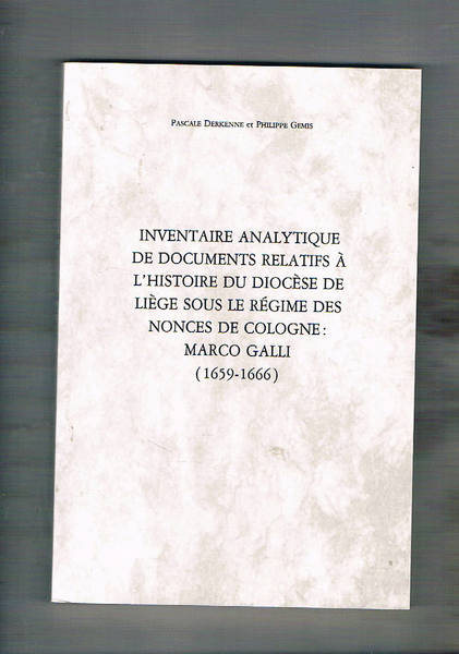 Inventaire analytique de documents relatifs à l'histoire di Diocèse de …