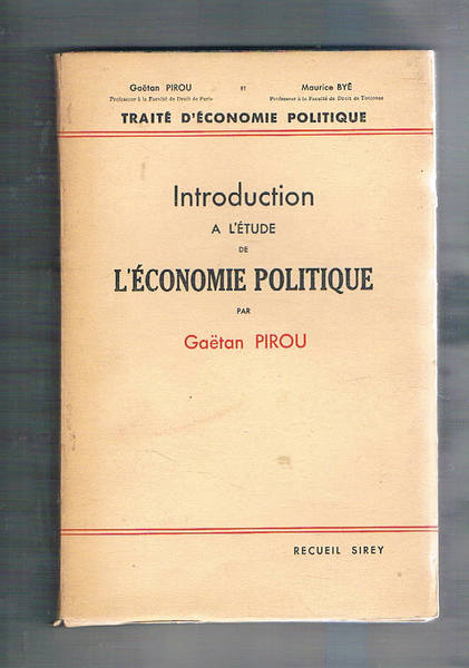 Introduction a l'étude de l'économie politique.