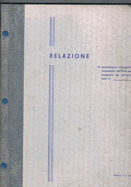 Relazione di accertamenti informativi sul funzionamento dell'Ente per la Valorizzazione …