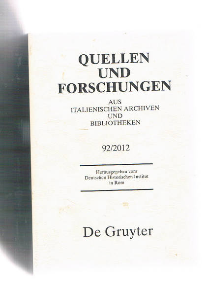 Quellen und forschungen aus italianischen archiven und bibliotheken. Herausgegeben vom …