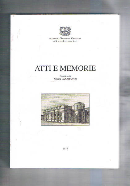 Atti e memorie dell'accademia nazionale virgiliana anno 2014. Testa gemminile …