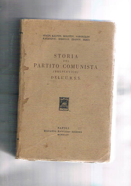 Storia del partito comunista (bolscevico) dell'U.R.S.S.