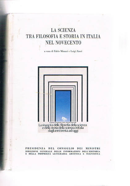 La scienza tra filosofia e storia in Italia nel novecento. …