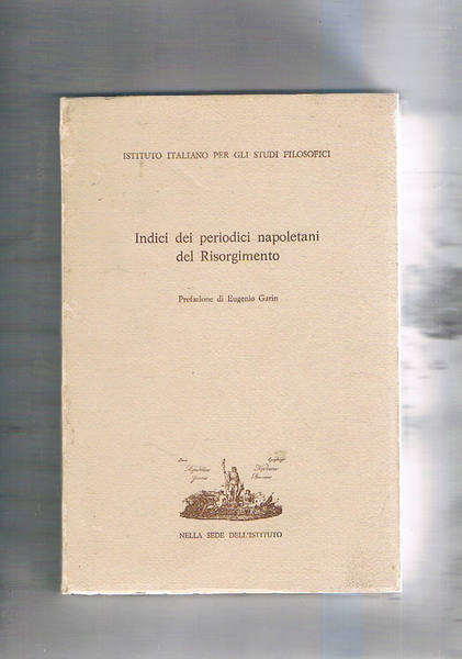 Indici dei periodici napoletani del risorgimento.