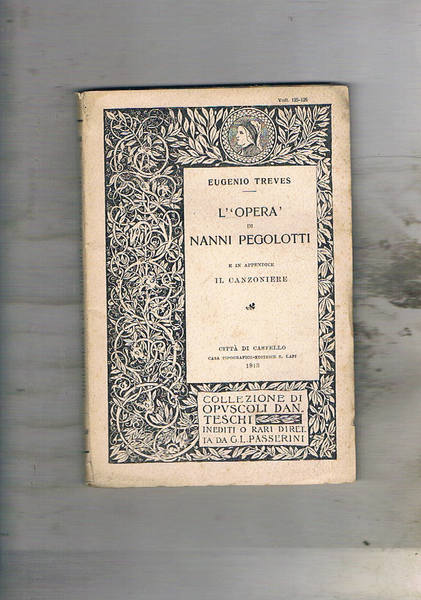 L'opera di Nanni Pegoletti e in appendice Il Canzoniere.