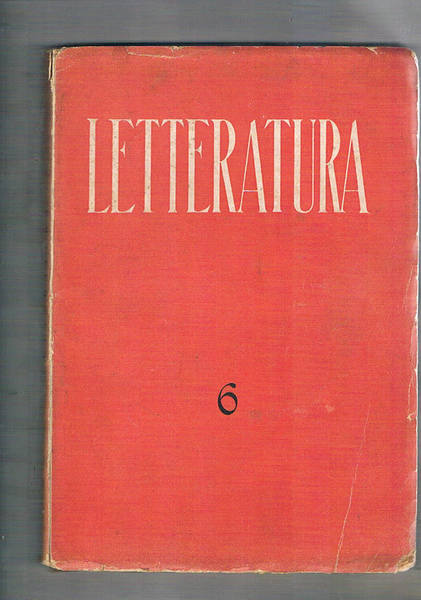 Letteratura, rivista trimestrale di letteratura contemporanea anno II° n° 2 …