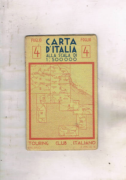 Carta d'Italia alla scala di 1:500.000 foglio IV° Verona, Trieste, …