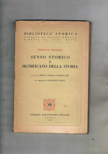 Senso storico e significato della storia. A cura di M. …