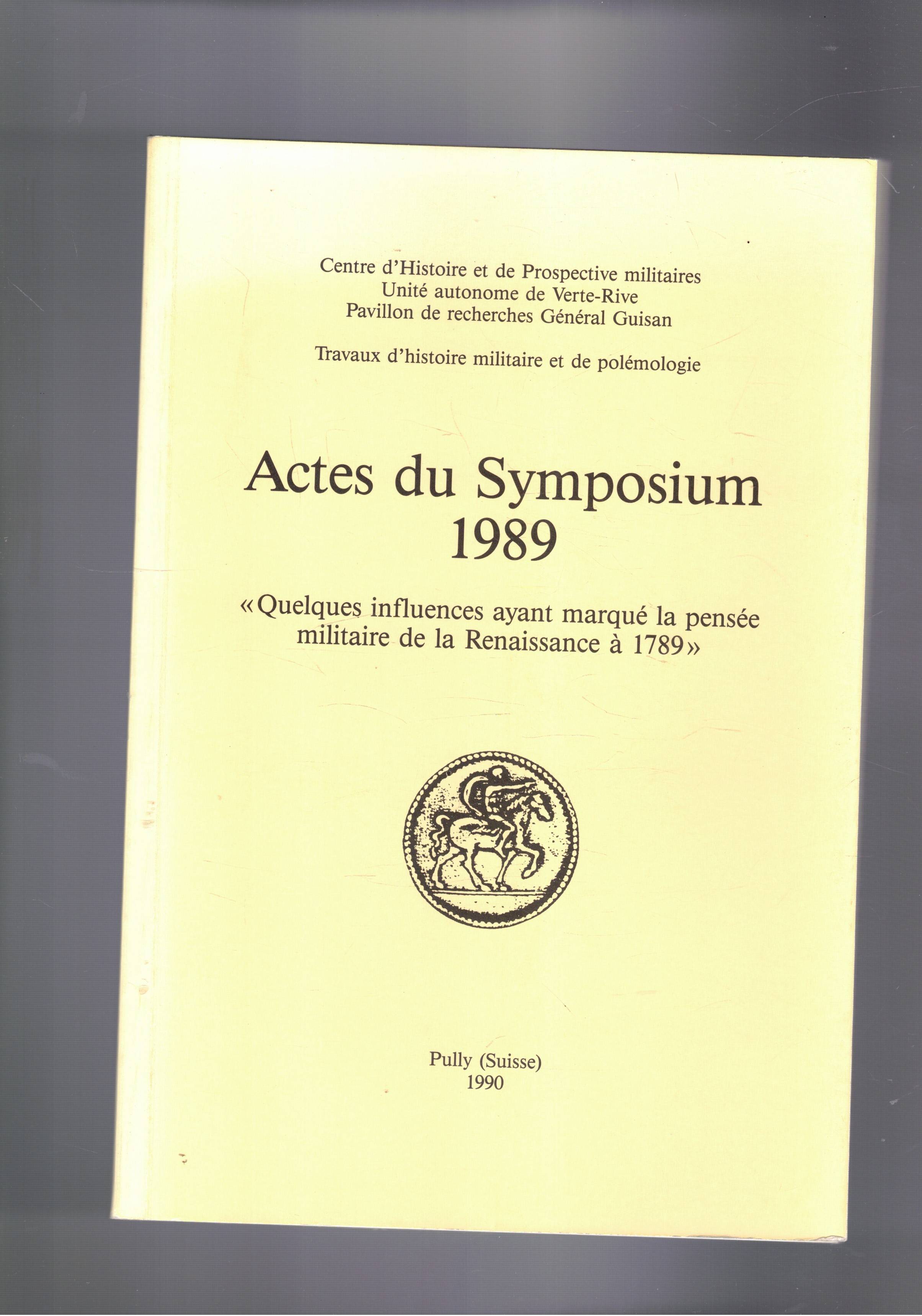 Actes du Symposium 1989. Quelques influences ayant marqué la pensée …