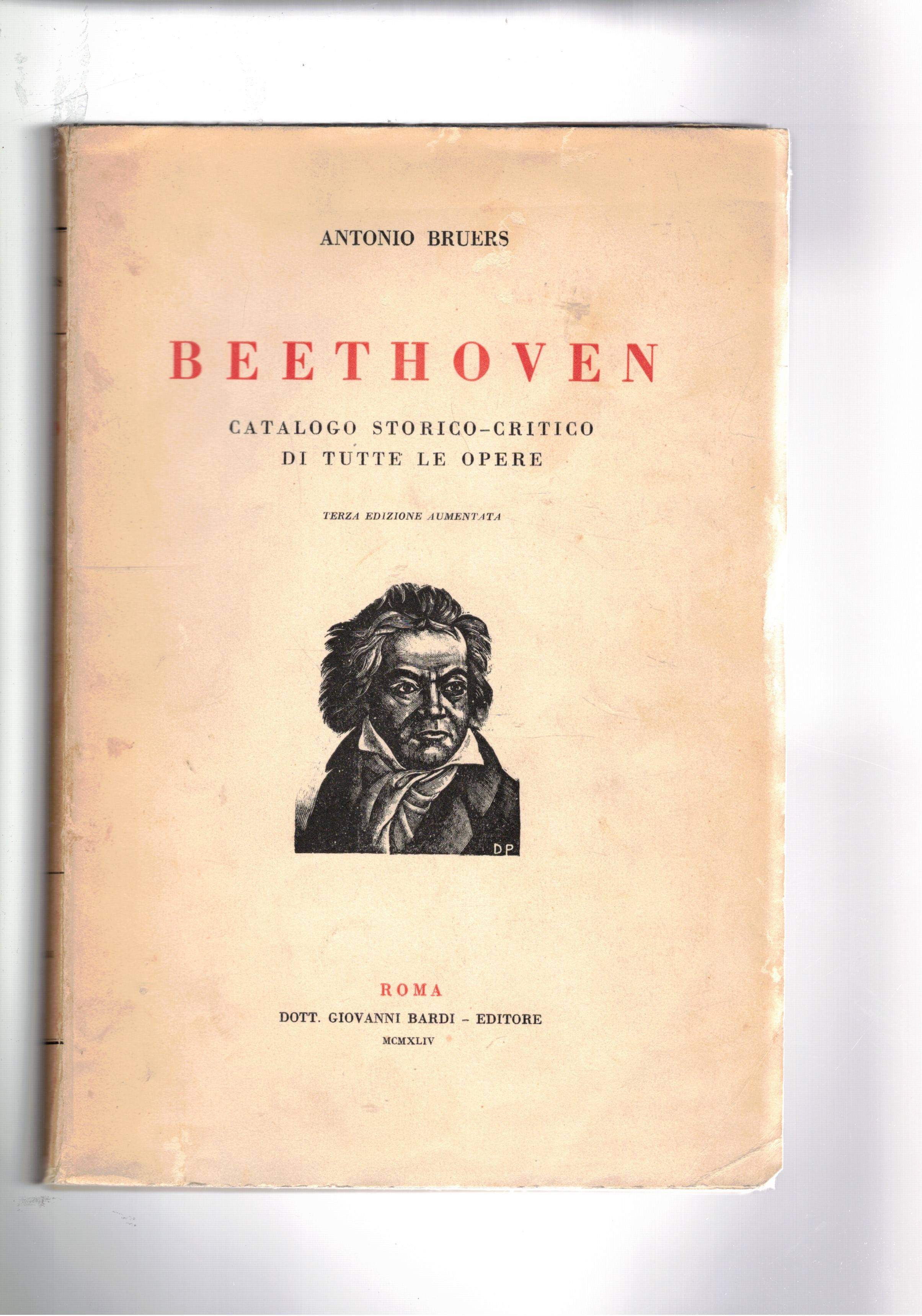 Beethoven. Catalogo storico-critico di tutte le opere. Terza edizione.