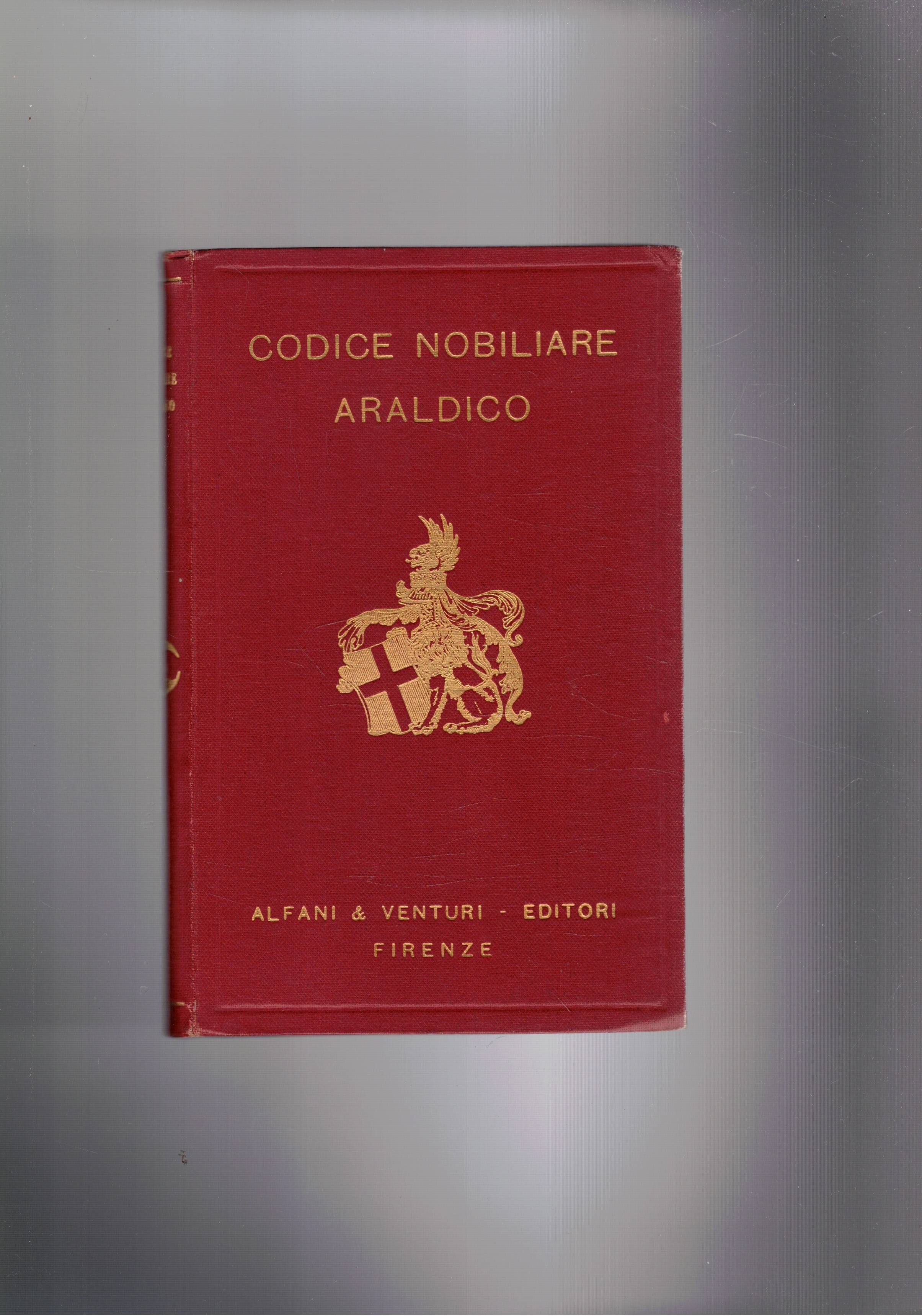 Codice nobiliare e araldico.