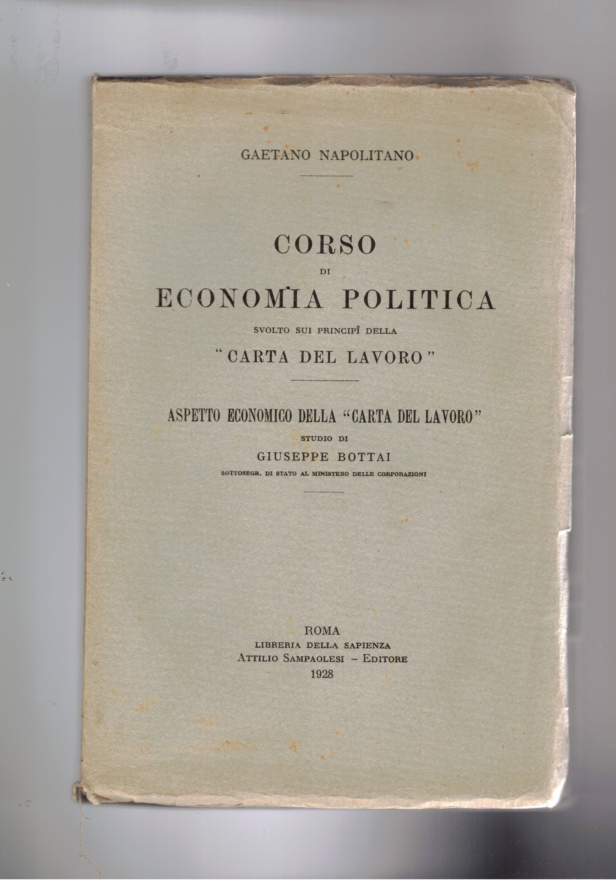 Corso di economia politica svolto sui principì della "Carta del …