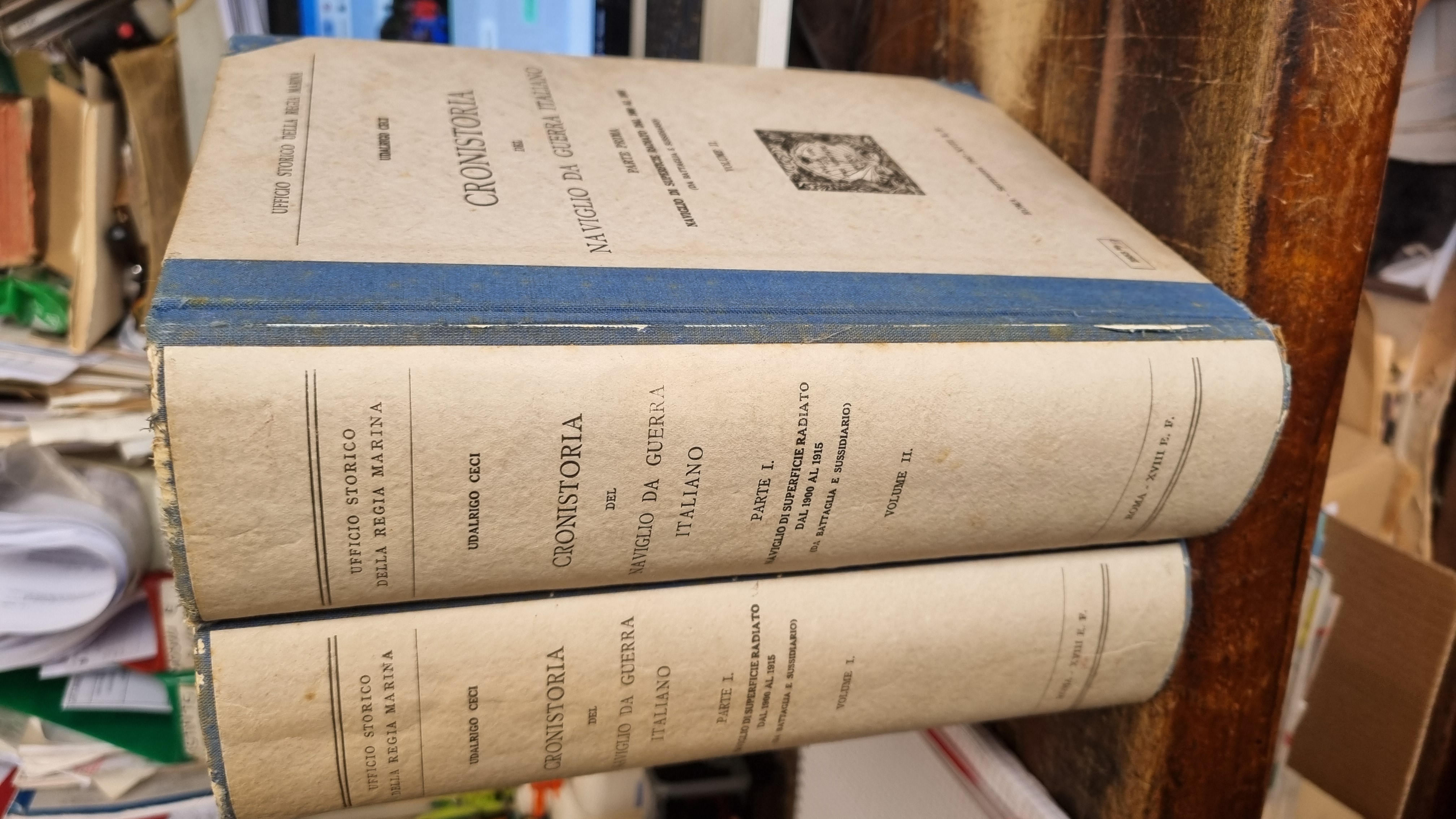 Cronistoria del naviglio da guerra italiano, parte prima vol. I-II. …