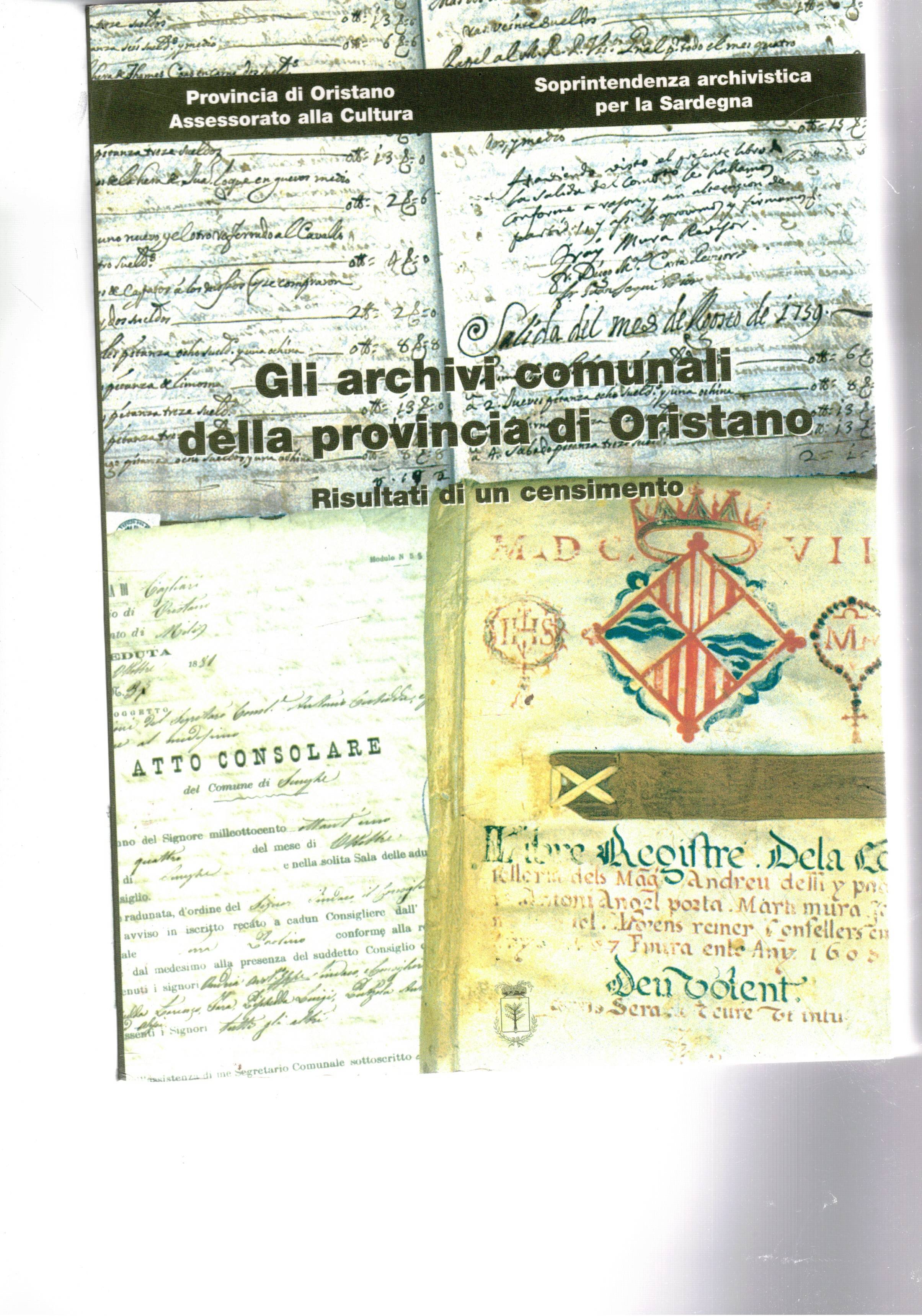 Gli archivi comunali della provincia di Oristano. Risultati di un …