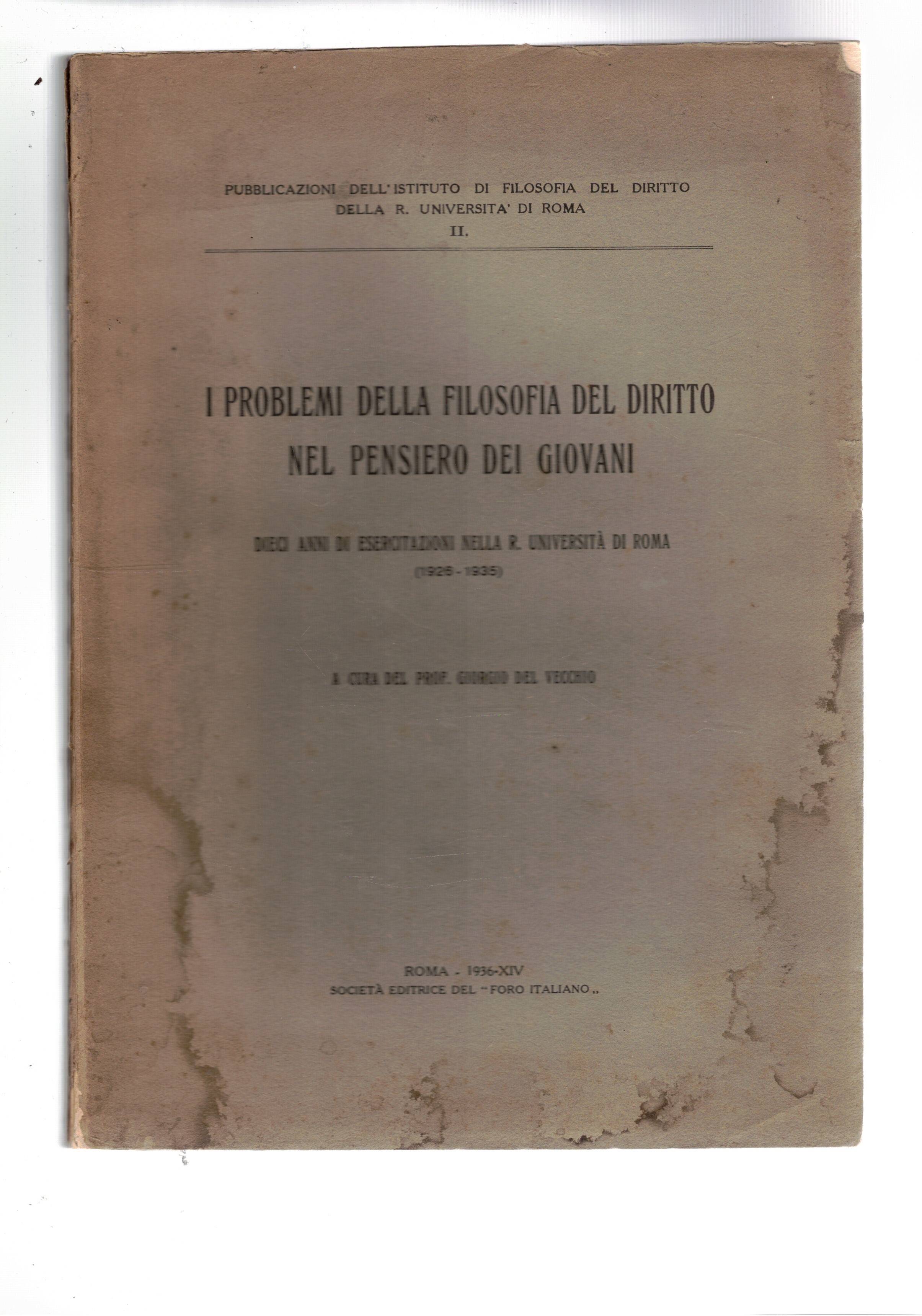 I problemi della filosofia del diritto nel pensiero dei giovani. …