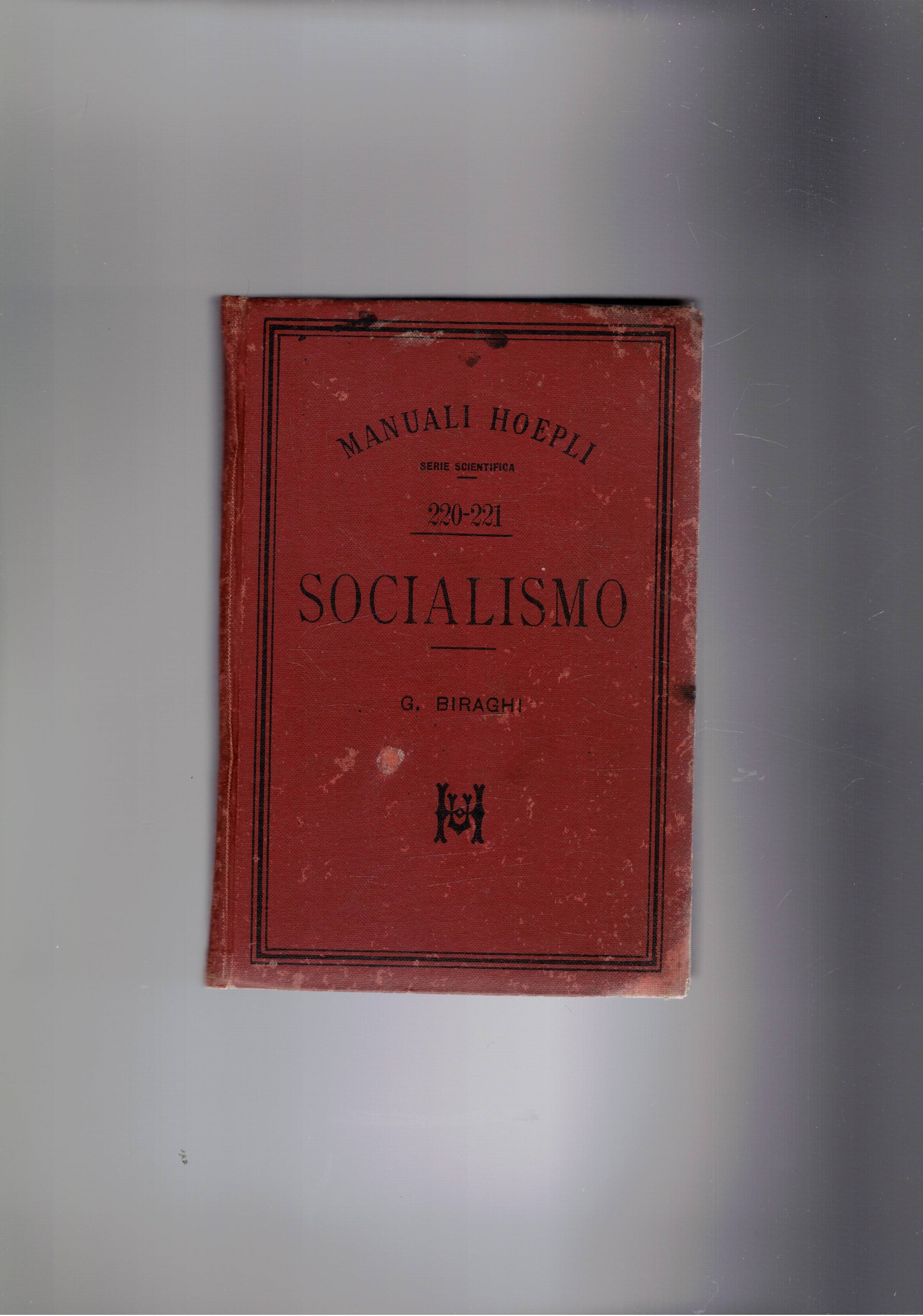 Il Socialismo. Coll. Manuli Hoepli.