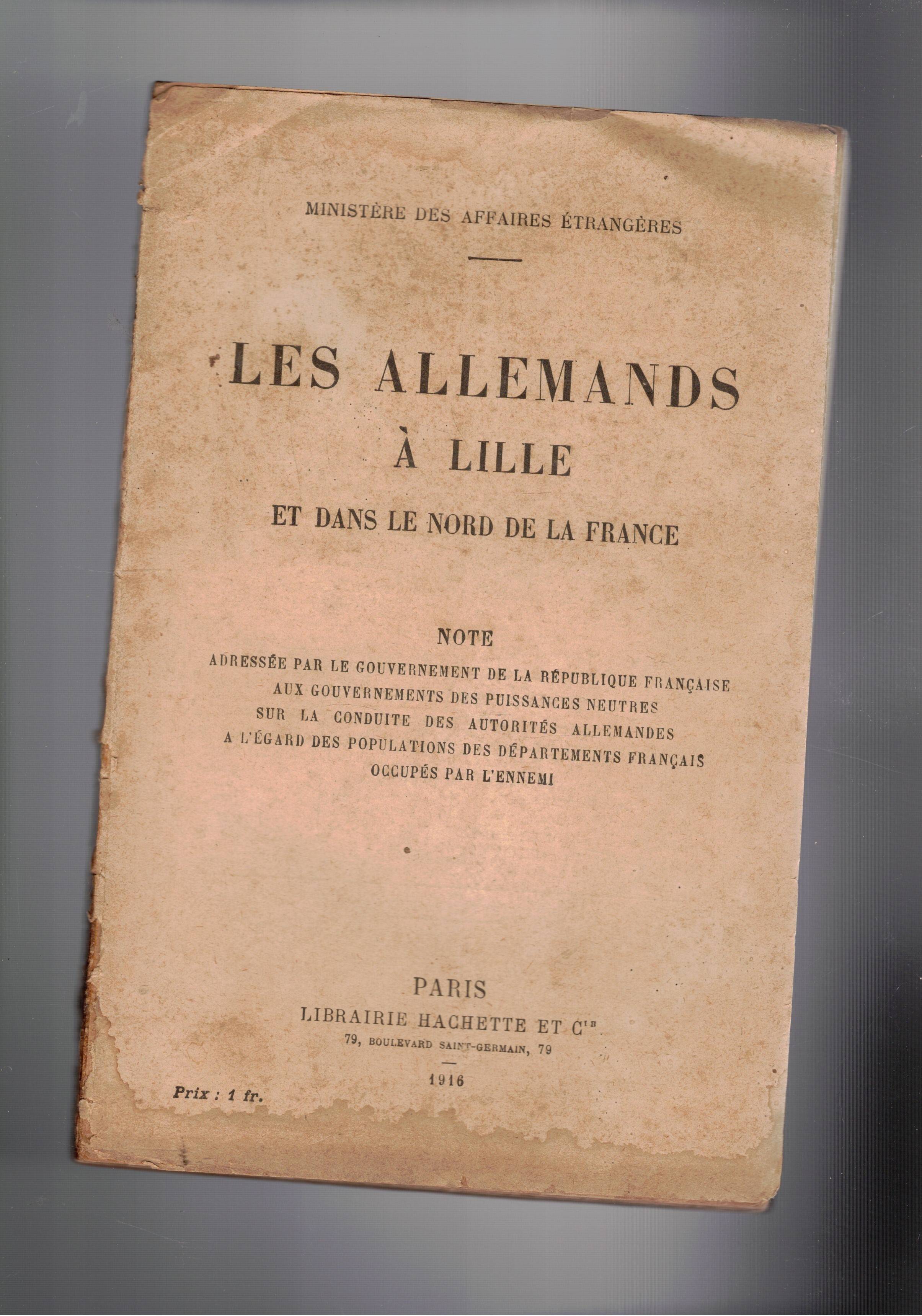 Les allemands à Lille et dans le nord de la …