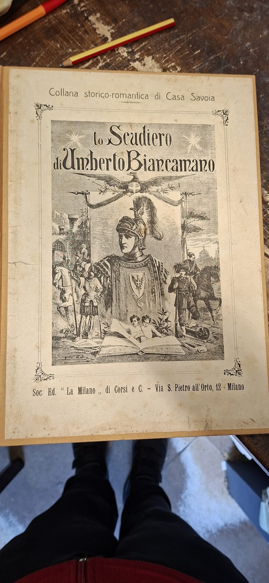 Lo scudiero di Umberto Biancamano. Coll. Storico-Romantica di Casa Savoia.
