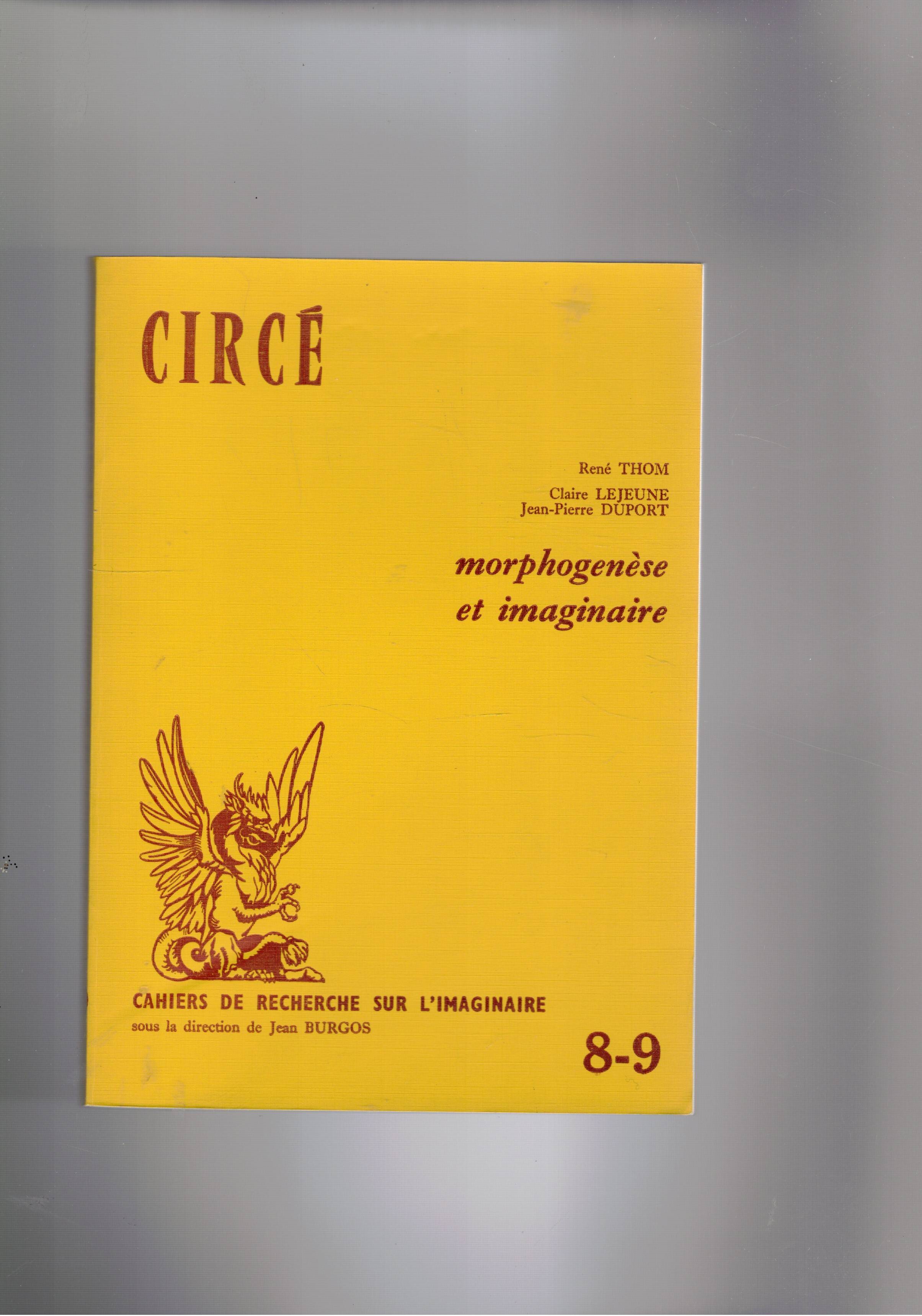 Morphogenese et imaginaire.