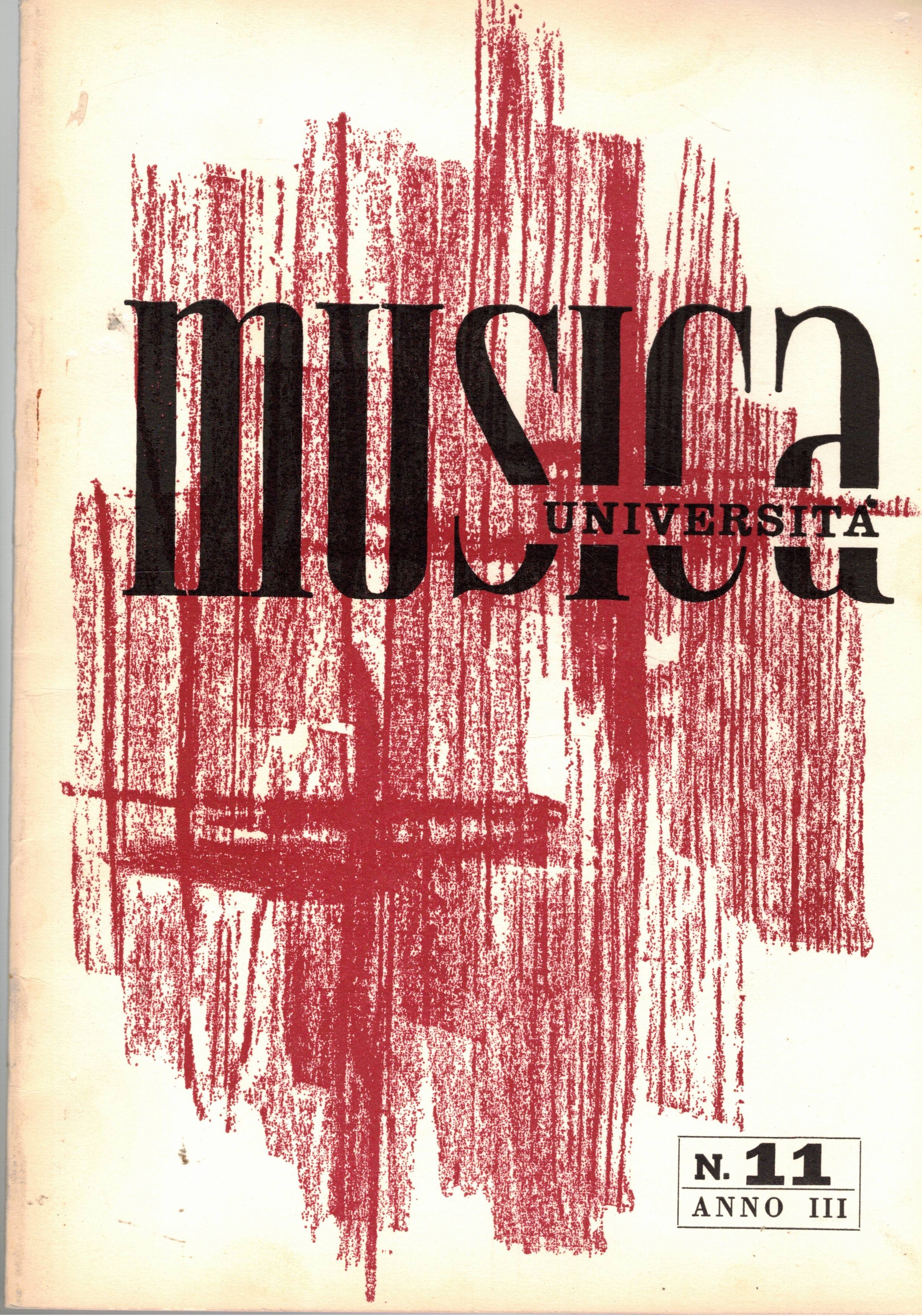 Musica Università, periodico a cura della università dei concerti dell'univ. …