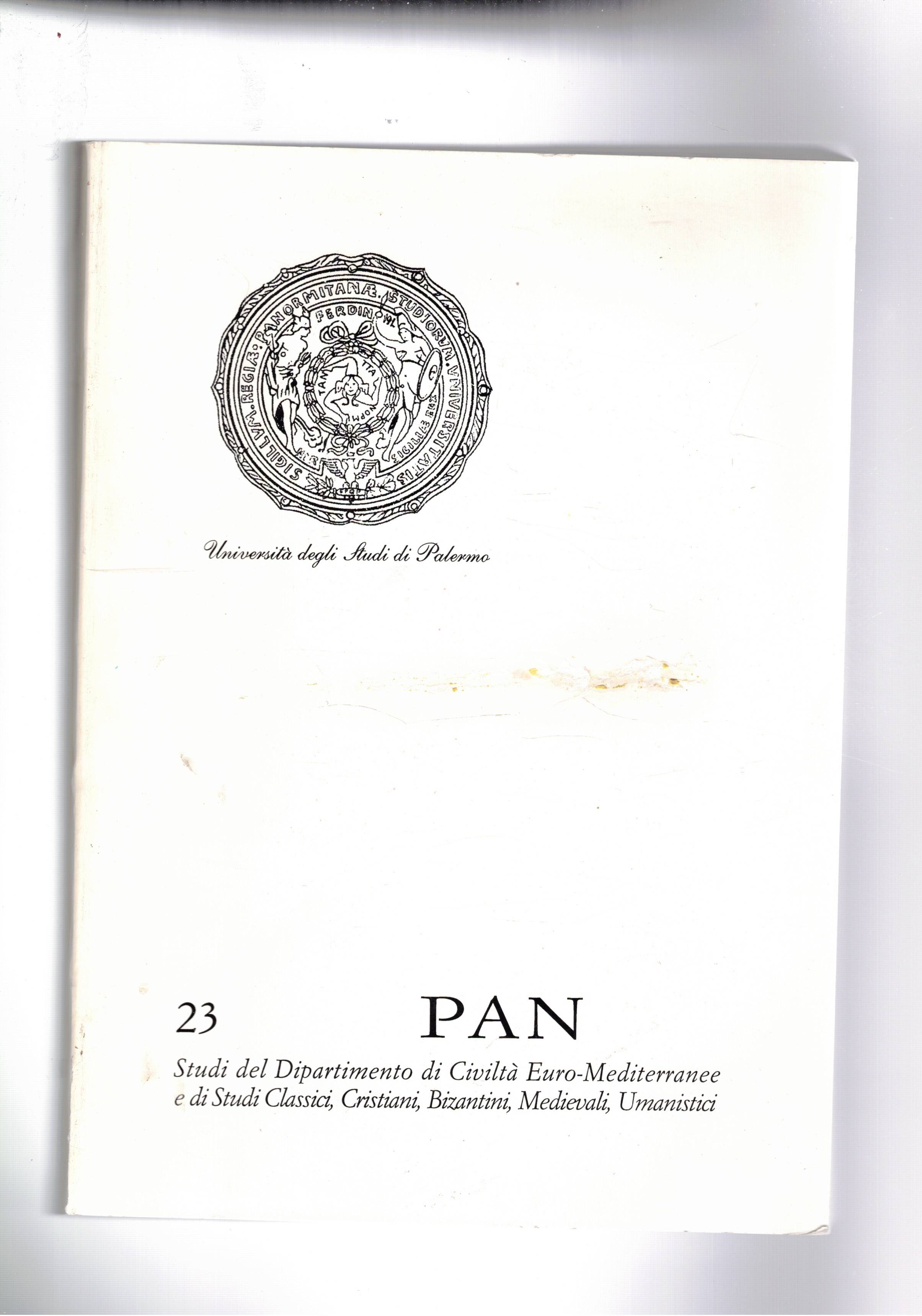 PAN pubblicazione dell'univ. di Palermo n° 23 del 2006. Il …