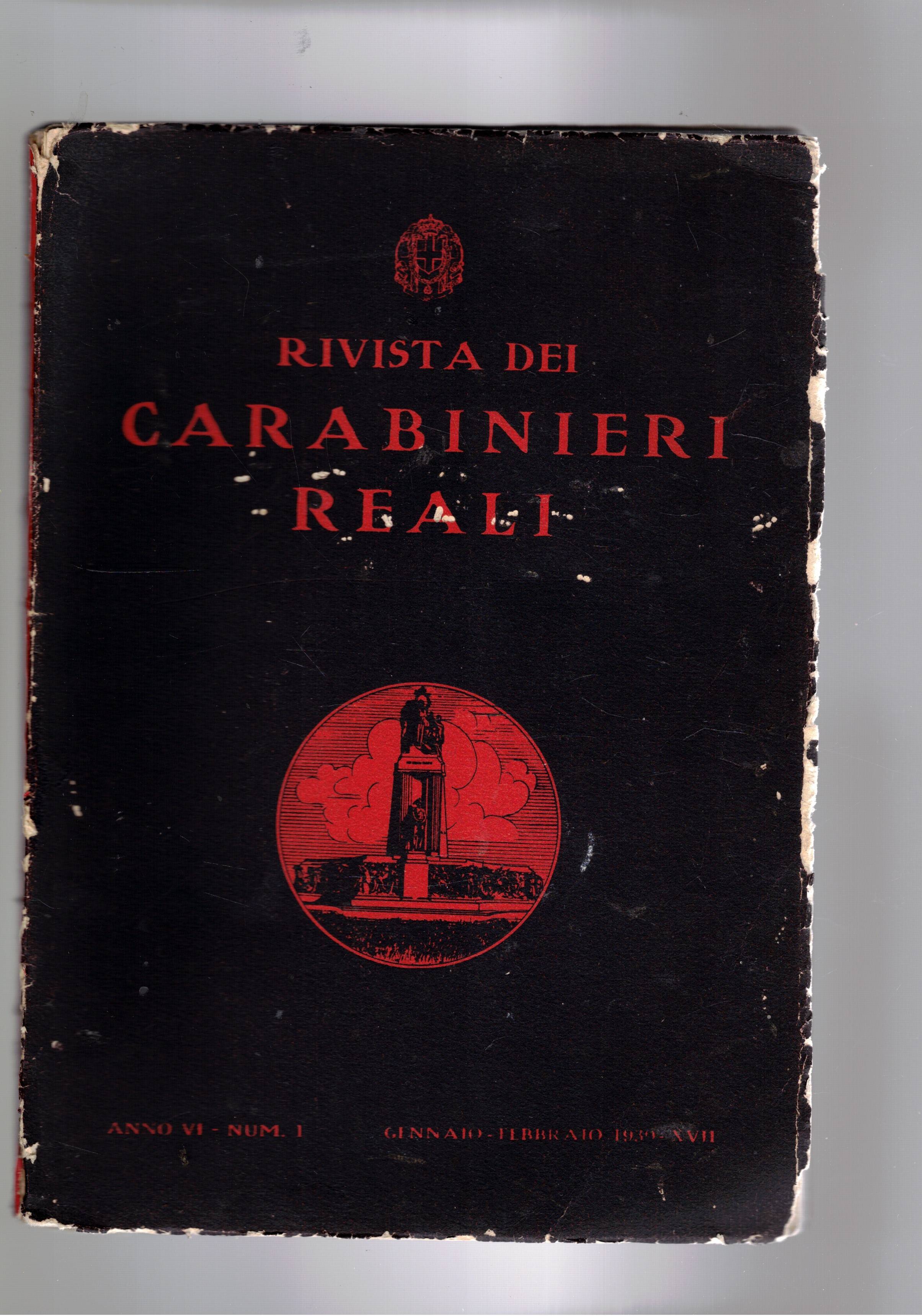Rivista dei Carabinieri Reali. A cura del Comando Generale dell'Arma, …