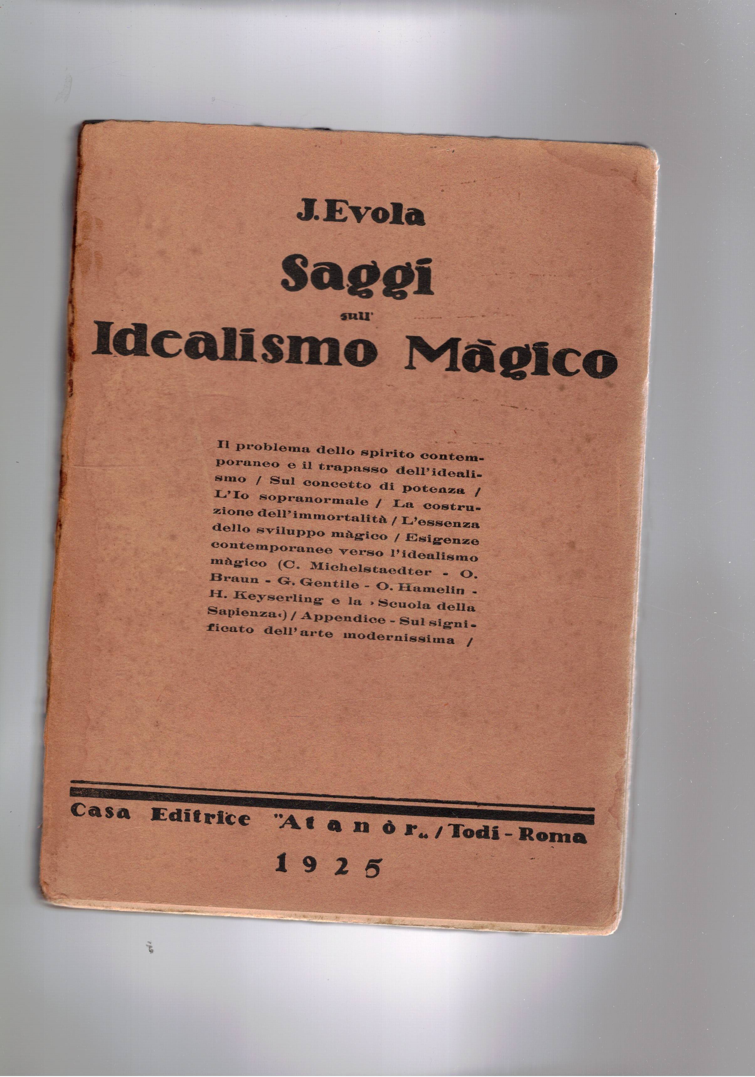 Saggi sull'idealismo magico.